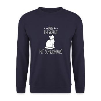 Accessoires pour chats pour les propriétaires de chats Chatons Chats - Sweat-shirt Unisexe - marine - Devant - Alina (178cm) & Michal (187cm)