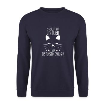 Cats Fan Propriétaire de chat Neko Cats Maman Chaton - Sweat-shirt Unisexe - marine - Devant - Alina (178cm) & Michal (187cm)