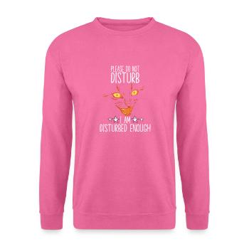 Funny Cat Saying Cat Owner Cats Motif - Unisex Sweatshirt - pink - Front