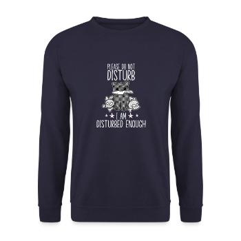Funny Cat Owner Outfit Cats Accessories Cats - Unisex Sweatshirt - navy - Front - Alina (178cm) & Michal (187cm)