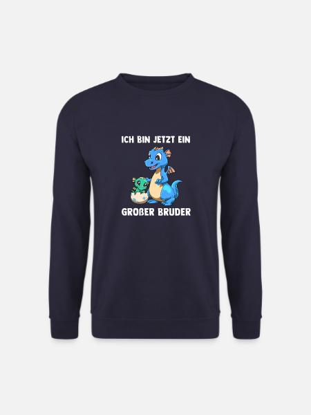 Drachen Großer Bruder - Ich bin jetzt ein Großer - Unisex Pullover - Navy