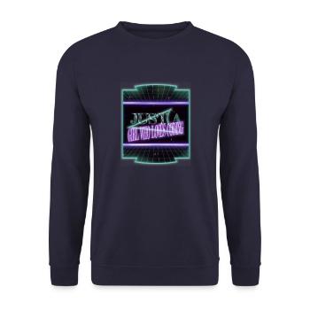 frontend developer college student awesome - Unisex Sweatshirt - navy - Front - Alina (178cm) & Michal (187cm)