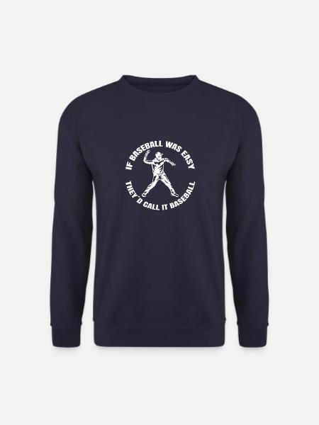 Baseball Geschenk Baseballliebhaber Baseballspiel - Unisex Pullover - Navy