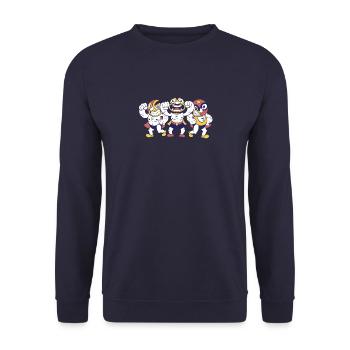 Amateur Wrestling Lucha Libre - Lustiges - Unisex Pullover - Navy - Vorne - Alina (178cm) & Michal (187cm)