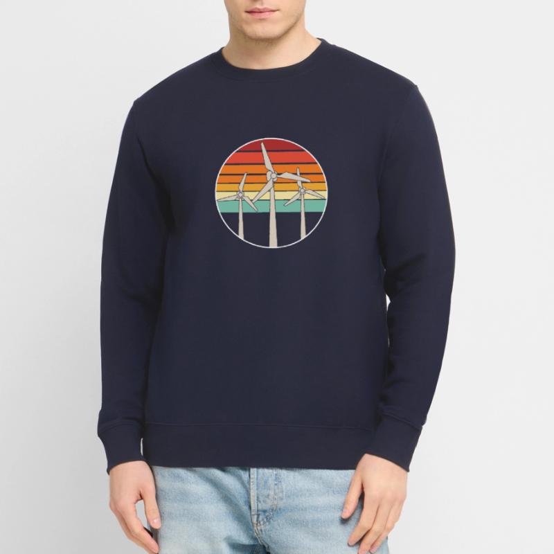 Énergie éolienne Éolienne Éolienne Éolienne Éolienne renouvelable Sweat-shirt Unisexe