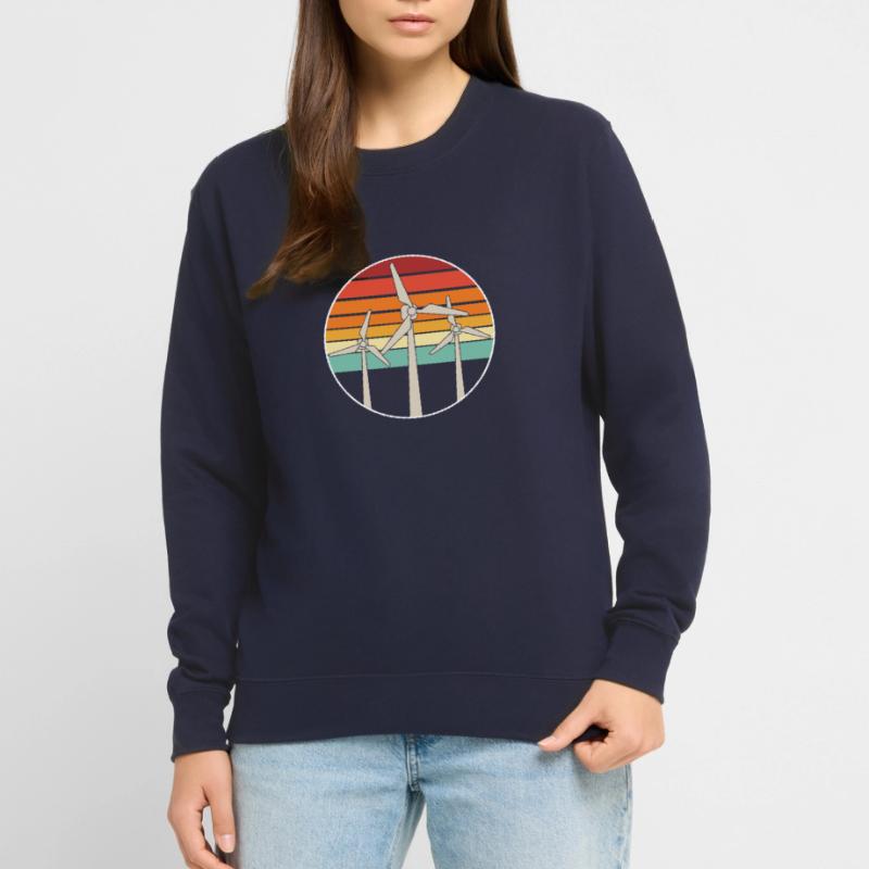 Énergie éolienne Éolienne Éolienne Éolienne Éolienne renouvelable Sweat-shirt Unisexe