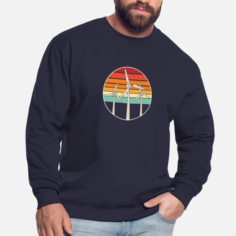 Énergie éolienne Éolienne Éolienne Éolienne Éolienne renouvelable Sweat-shirt Unisexe