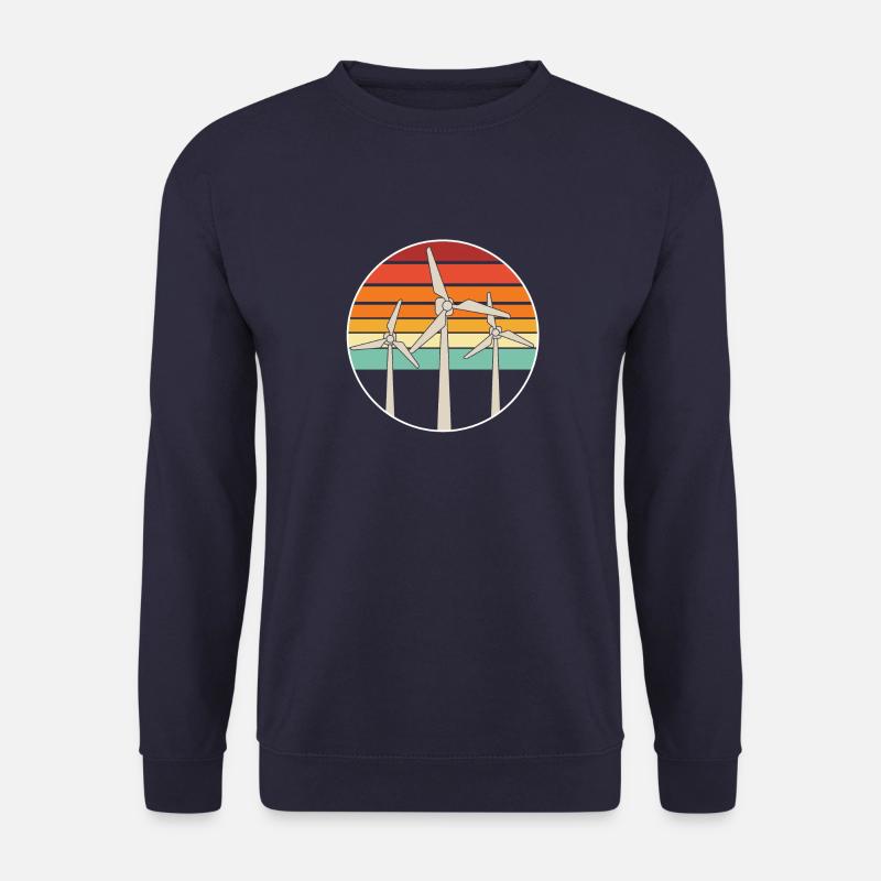 Windkraft Windanlage Windräder Windrad erneuerbare - Unisex Pullover - Navy
