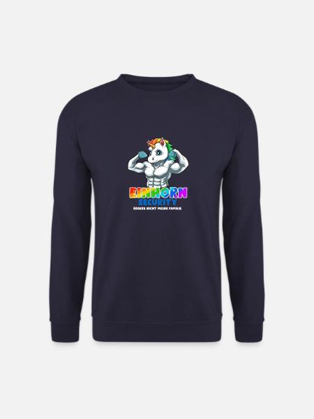 Einhorn Security Familienvater - Ärgere Nicht - Unisex Pullover - Navy