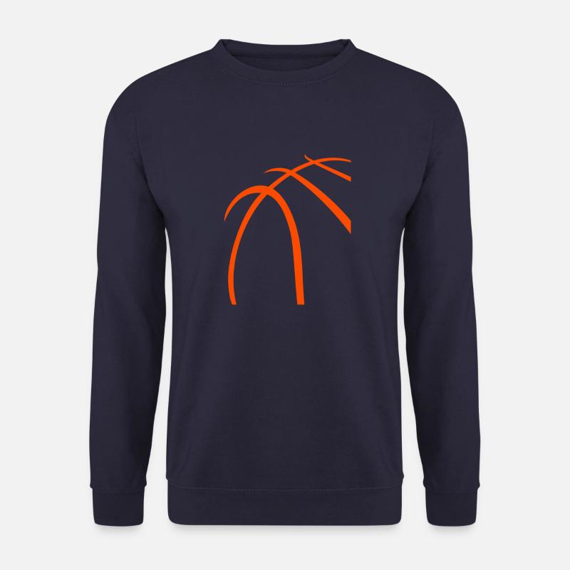 Basketball Orange - Unisex Pullover - Navy