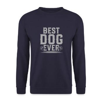 Bester Hund - Unisex Pullover - Navy - Vorne - Alina (178cm) & Michal (187cm)