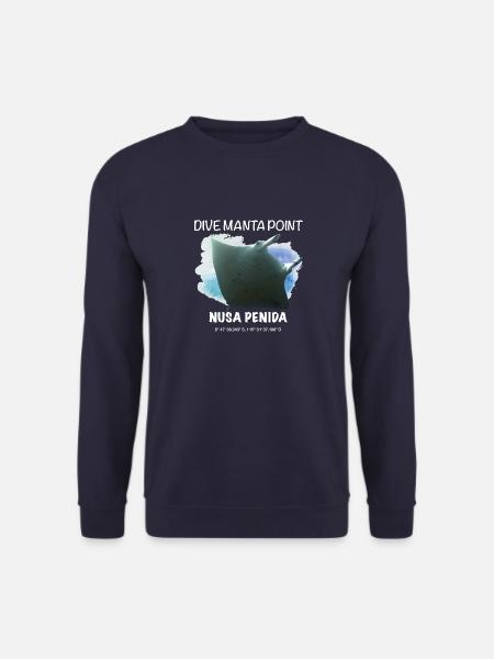 Idée cadeau Dive Manta Point Nusa Penida - Sweat-shirt Unisexe - marine