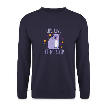 Propriétaire de chat Motif Cats Fan Propriétaire de chat - Sweat-shirt Unisexe - marine - Devant - Alina (178cm) & Michal (187cm)