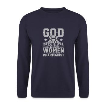 Starke Frauen - Unisex Pullover - Navy - Vorne - Alina (178cm) & Michal (187cm)
