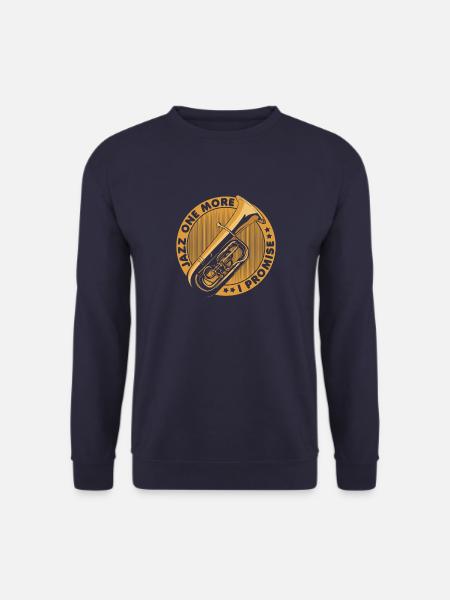 Saxophonspieler Saxophonevolution Jazz Life anhöre - Unisex Pullover - Navy