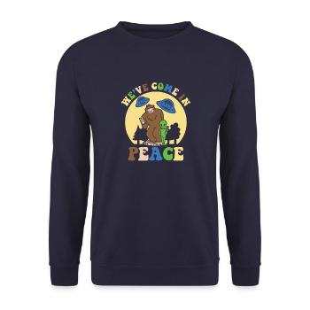 Alien Science Fiction I'm not saying it's Alie - Unisex Sweatshirt - navy - Front - Alina (178cm) & Michal (187cm)