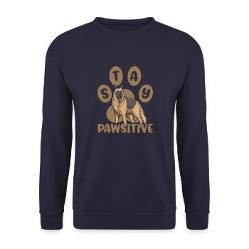 Pet owner German Shepherd Dog lover Le - Unisex Sweatshirt - navy - Front - Alina (178cm) & Michal (187cm)