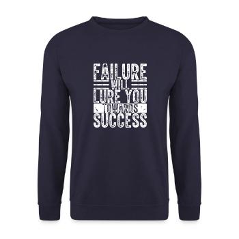 Inspirer des ondes positives Motivation de la vieas - Sweat-shirt Unisexe - marine - Devant - Alina (178cm) & Michal (187cm)