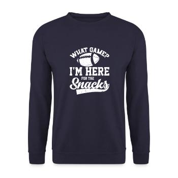 Fußball Torwart Sport Rugby Spiel Lifestyle Gesche - Unisex Pullover - Navy - Vorne - Alina (178cm) & Michal (187cm)