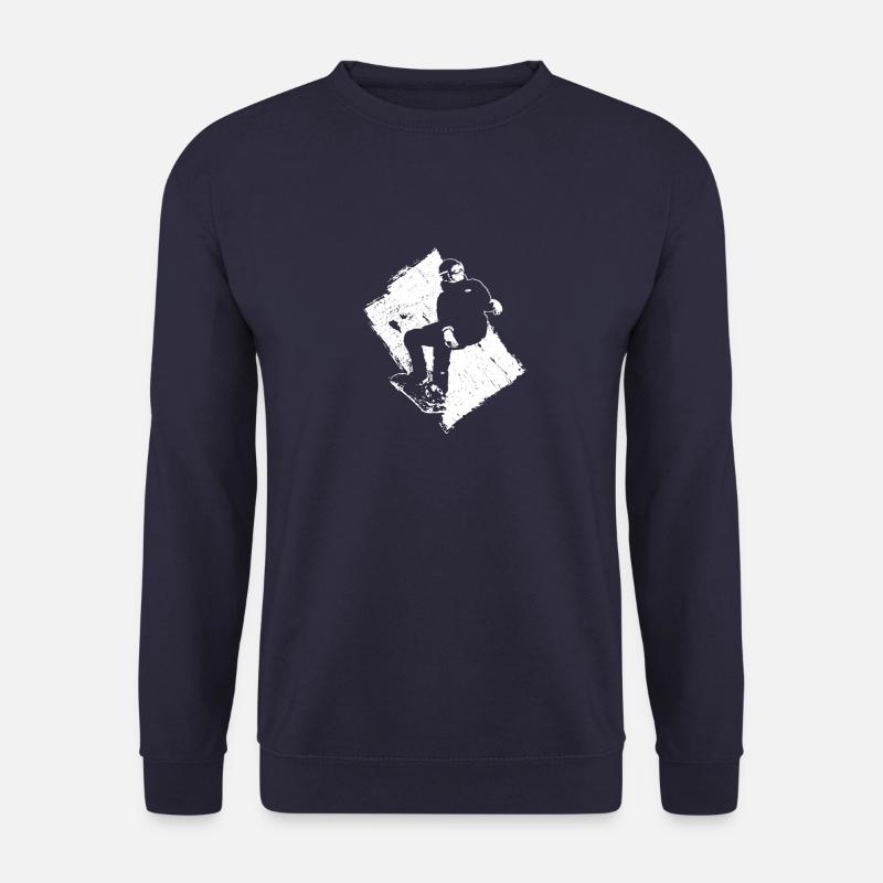 Snowboard Snowboarder Grunge Design - Unisex Sweatshirt - navy