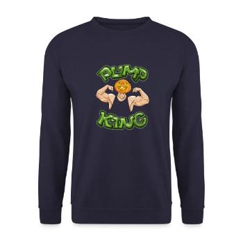 Pump King - Unisex Pullover - Navy - Vorne - Alina (178cm) & Michal (187cm)