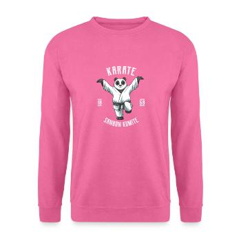 Karate Panda Crane Kick - Niedliches Karate - Unisex Pullover - Pink - Vorne