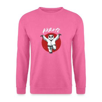 Karate Panda Crane Kick - Jungen und Mädchen - Unisex Pullover - Pink - Vorne