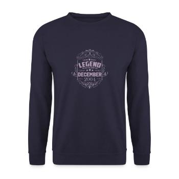 Une légende est née en décembre 2004 - Sweat-shirt Unisexe - marine - Devant - Alina (178cm) & Michal (187cm)