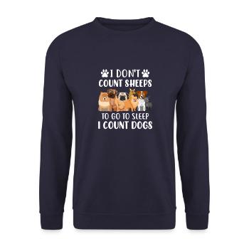 Pet Owners Animal Rights Dog Lovers Lifestyles - Unisex Sweatshirt - navy - Front - Alina (178cm) & Michal (187cm)