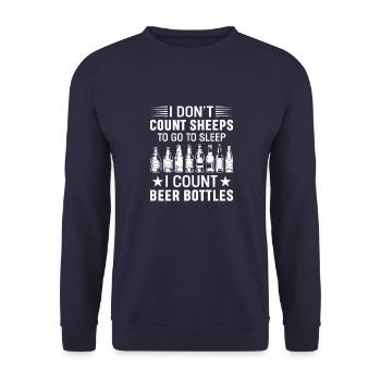 Beer Brewing Powered by Craft Beer Drinkers Life - Unisex Sweatshirt - navy - Front - Alina (178cm) & Michal (187cm)