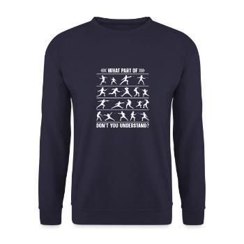 Fencer Sport Team Best Fencing Martial Arts Life - Unisex Sweatshirt - navy - Front - Alina (178cm) & Michal (187cm)
