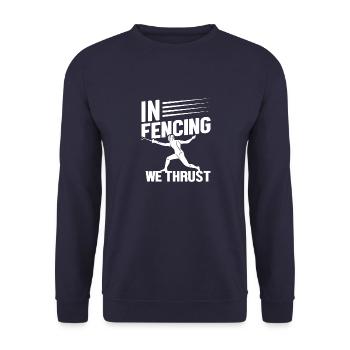 Bestes Team Fechten Leben Kampfsport Fechter - Unisex Pullover - Navy - Vorne - Alina (178cm) & Michal (187cm)