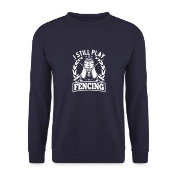 Bestes Team Fechtsport Lifestyles Kampfsport - Unisex Pullover - Navy - Vorne - Alina (178cm) & Michal (187cm)