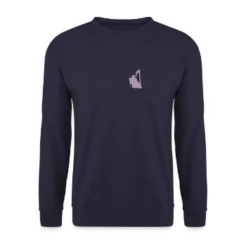 Harp Harp Player Women Pocket Design - Unisex Sweatshirt - navy - Front - Alina (178cm) & Michal (187cm)