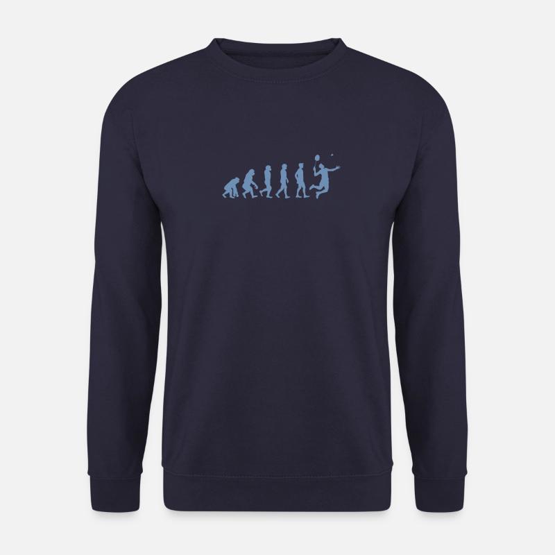 Badminton Evolution Geschenk - Unisex Pullover - Navy