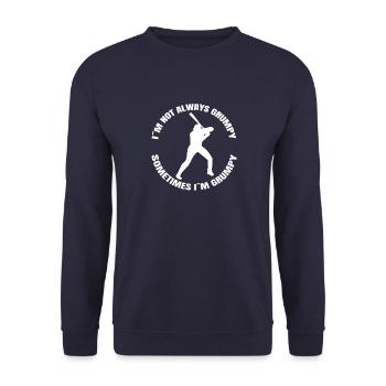Baseball Baseball Amateurs Cadeau de jeu de baseball - Sweat-shirt Unisexe - marine - Devant - Alina (178cm) & Michal (187cm)