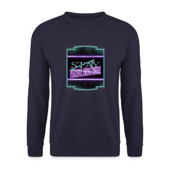 drinking funny birthday present quote coffee mug - Unisex Pullover - Navy - Vorne - Alina (178cm) & Michal (187cm)