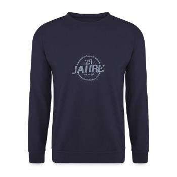 Esdauerte 25 Jahre um so gut auszusehen - Unisex Pullover - Navy - Vorne - Alina (178cm) & Michal (187cm)