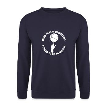 Club de basket-ball Amateurs de basket-ball Joueurs de basket-ball - Sweat-shirt Unisexe - marine - Devant - Alina (178cm) & Michal (187cm)