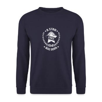 Une star est née en 1983 - Sweat-shirt Unisexe - marine - Devant - Alina (178cm) & Michal (187cm)