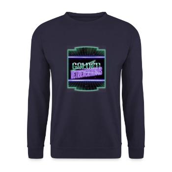 Birthday Gift Fun Funny Gift Idea - Unisex Sweatshirt - navy - Front - Alina (178cm) & Michal (187cm)