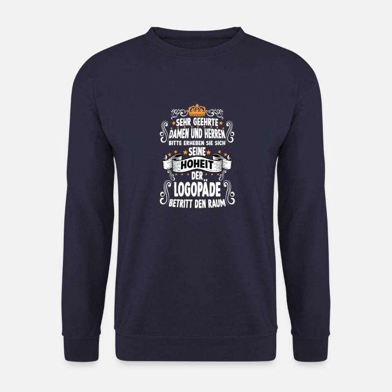 Logopäde T witziges Spruch Motiv Logopäde - Unisex Pullover - Navy