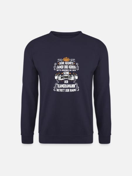 Kameramann T witziges Spruch Motiv Kameramann - Unisex Pullover - Navy