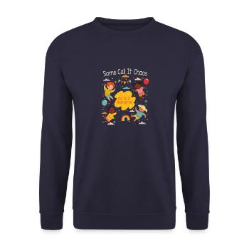 École maternelle - Sweat-shirt Unisexe - marine - Devant - Alina (178cm) & Michal (187cm)