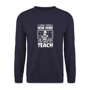 Psychisch Zertifiziert Selbstmordprävention Selbst - Unisex Pullover - Navy - Vorne - Alina (178cm) & Michal (187cm)