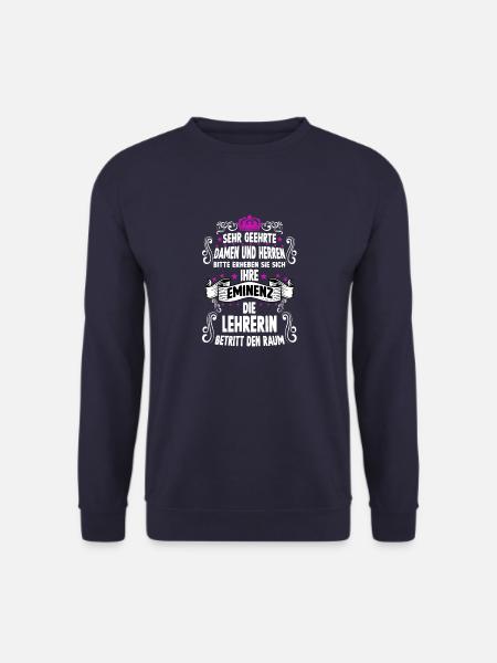 Lehrerin T witziges Spruch Motiv Lehrerin - Unisex Pullover - Navy