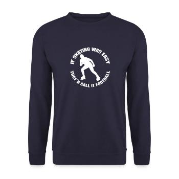 Roller Skating Inline Skating Skater Inline Skating Gift - Unisex Sweatshirt - navy - Front - Alina (178cm) & Michal (187cm)
