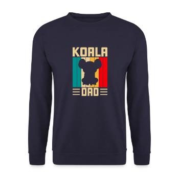 Best Koala Dad of All Time Koala Bear - Unisex Sweatshirt - navy - Front - Alina (178cm) & Michal (187cm)