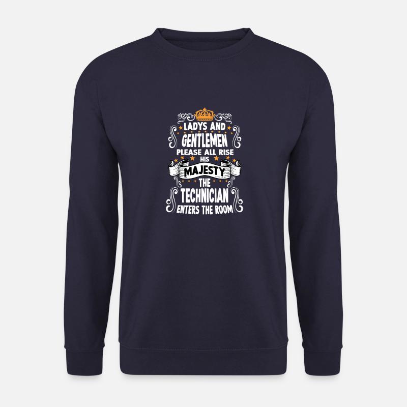 Techniker T witziges Spruch Motiv Techniker - Unisex Pullover - Navy