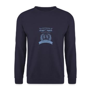 Cadeaux 44e anniversaire Vintage Brother - Sweat-shirt Unisexe - marine - Devant - Alina (178cm) & Michal (187cm)